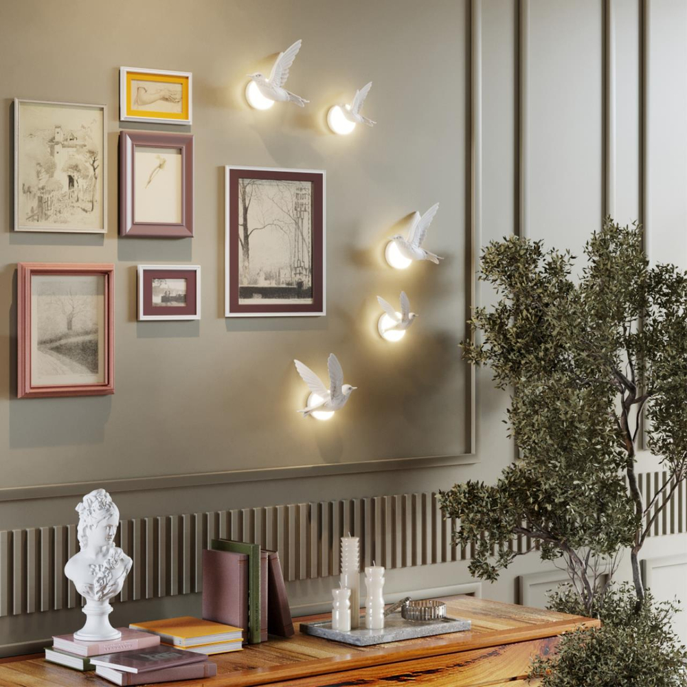 4341/3WLA HIGHTECH ODL22 429 белый гипс Настенный светильник (ЛЕВ.) IP20 LED 3W 122Лм 3000K COLOMBELLA