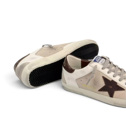Men’s Super Star with suede inserts and lizard-print leather star