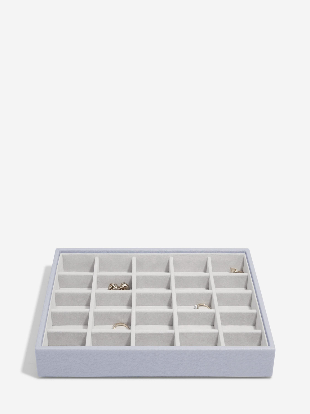 Органайзер для украшений и часов Stackers Classic Jewellery Box, 3 секции -Dove Grey & Rose (Navy Blue / темно-синий / Navy Blue / Органайзер с крышкой)
