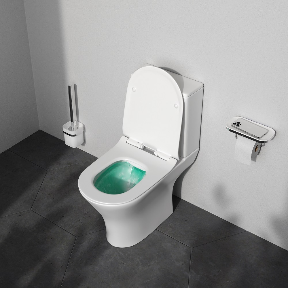 Унитаз-компакт FlashClean с сиденьем микролифт AM.PM Sense C748600SC