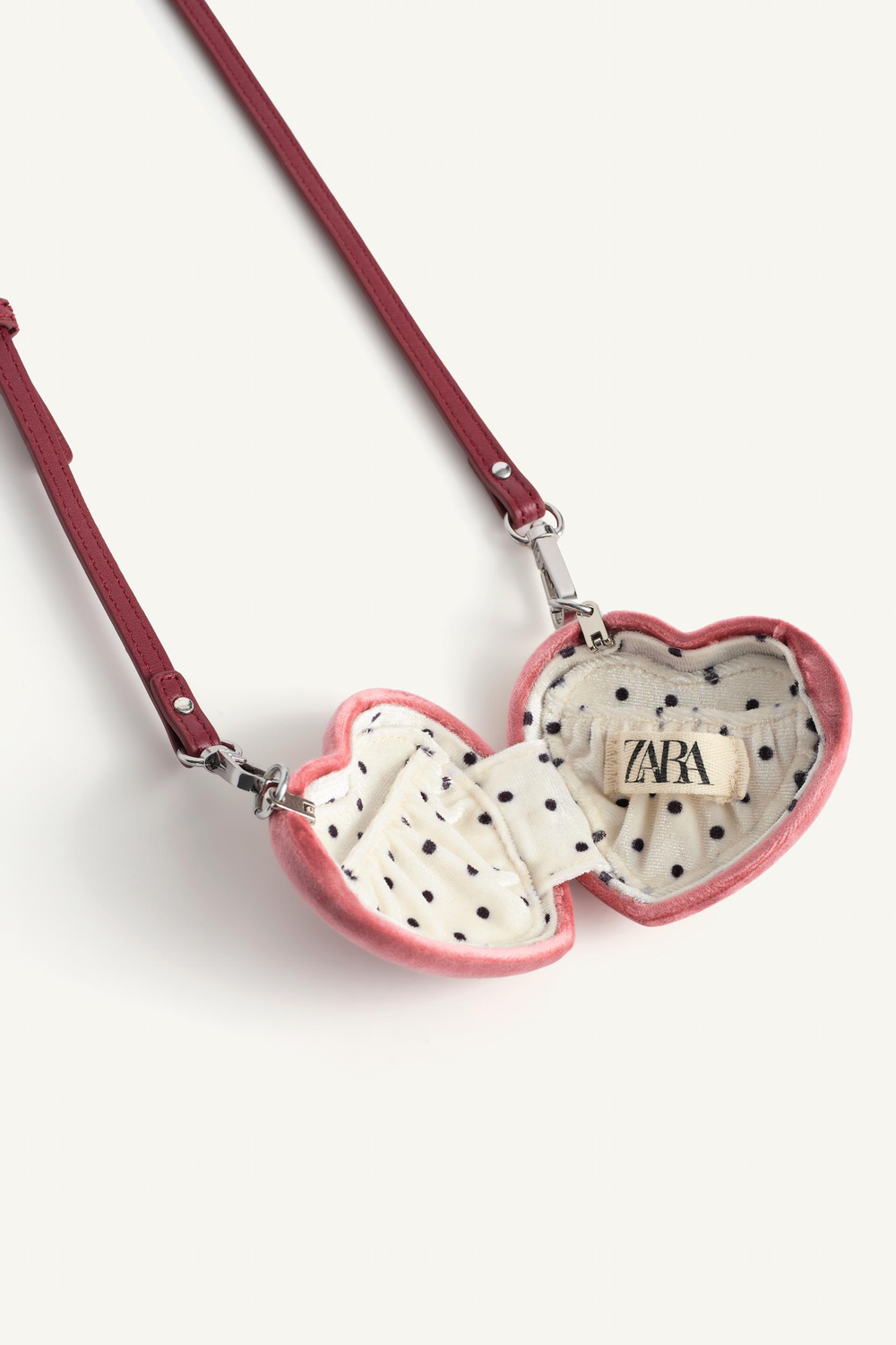ZARA СУМКА В ФОРМЕ СЕРДЦА - LIMITED EDITION, КРАСНЫЙ
