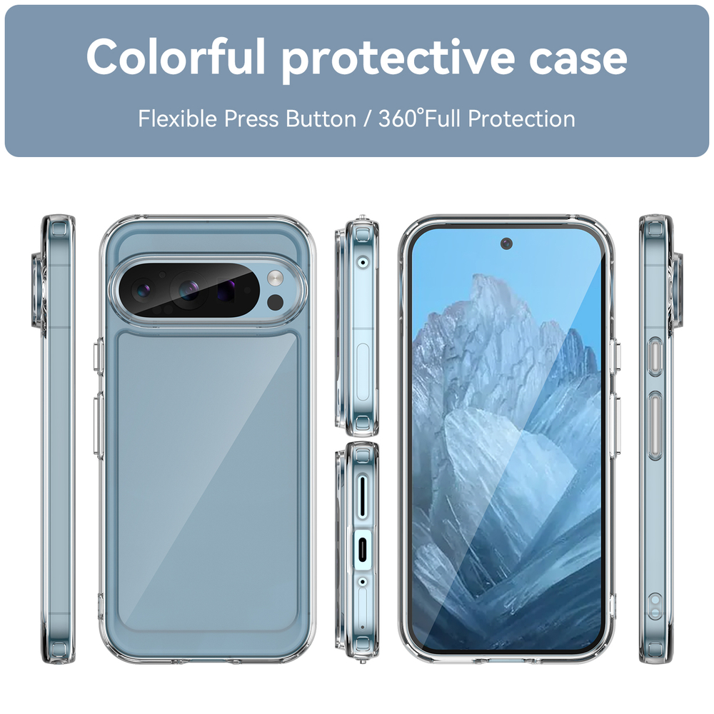 Усиленный чехол с мягкими рамками для Google Pixel 9 Pro, увеличенные защитные свойства