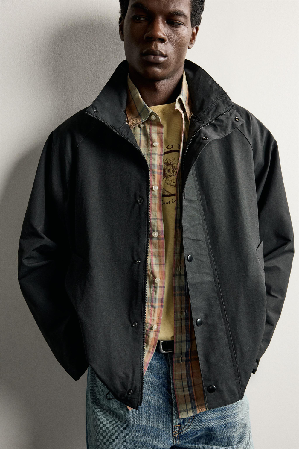 КОМБИНИРОВАННАЯ WATER-REPELLENT КУРТКА — ZARA