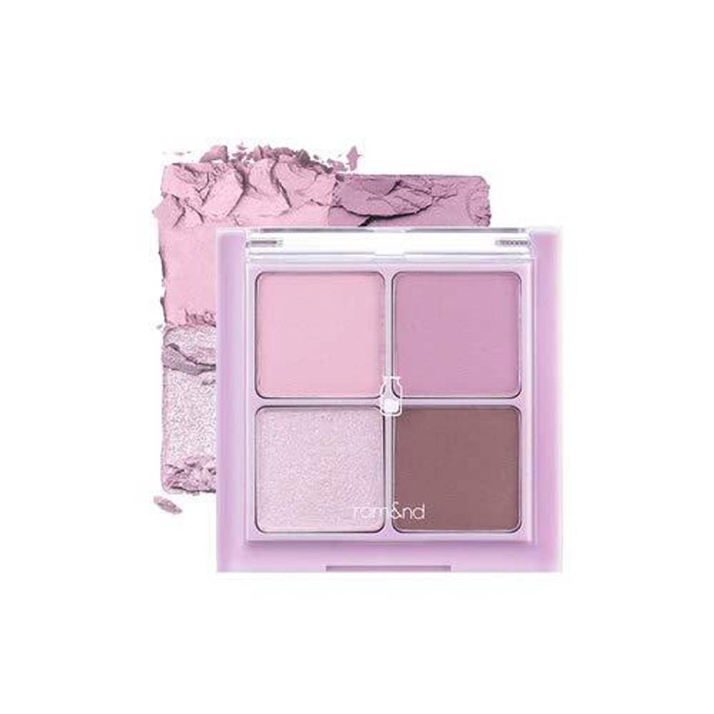 Rom&nd Better Than Eyes # W01 Dry Lavender,Палитра теней для век из четырех частей с пастельными оттенками лаванды 6,5 г (до 21.01.27)