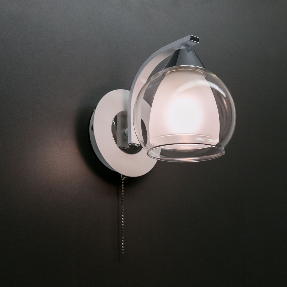 Citilux Кристи CL152310 Бра с выключателем Белое Хром