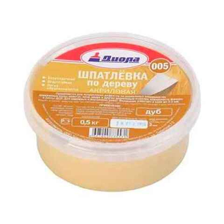 Шпатлевка по дереву (сосна) Д-005 ф.0,5кг е/бан. /18