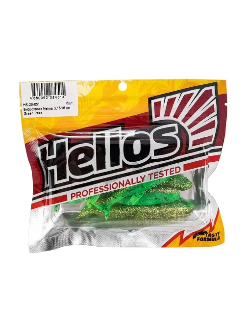 Виброхвост Nelma 3,15"/8 см Green Peas