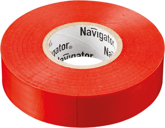 Изолента Navigator 0,13*15*10 красная 21650