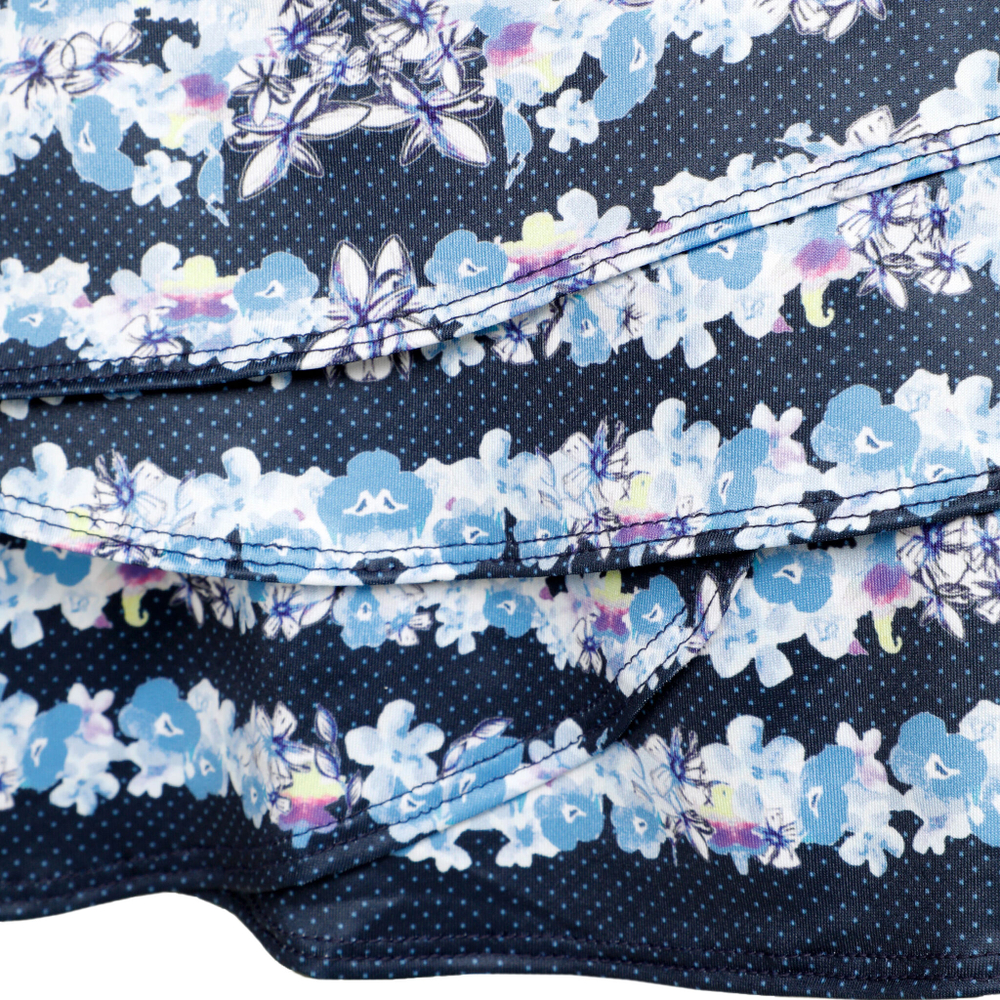 Женская теннисная юбка Lucky in Love Forget Me Not Scallop Skirt Women - Blue, White