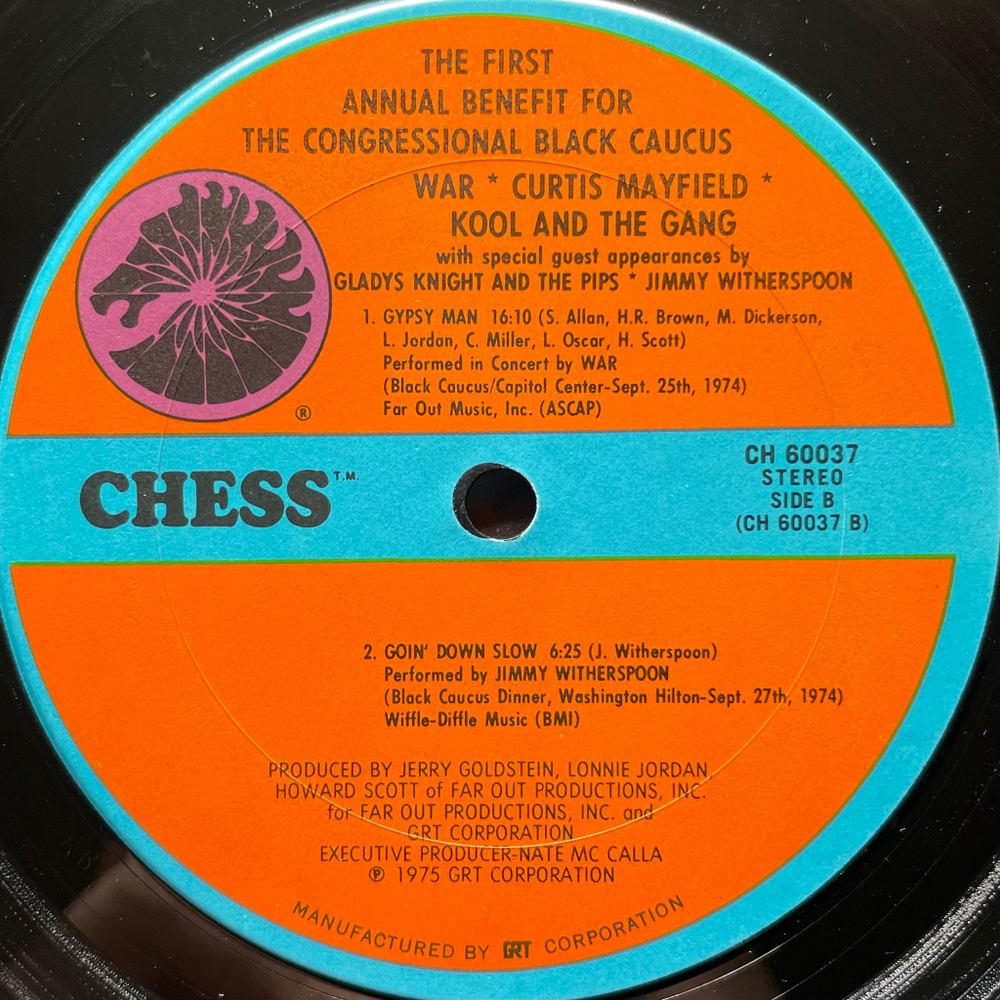 War / Curtis Mayfield / Kool And The Gang / Gladys Knight And The Pips / Jimmy Witherspoon ‎– The First Annual Benefit Concert For The Congressional Black Caucus (США 1975г.)