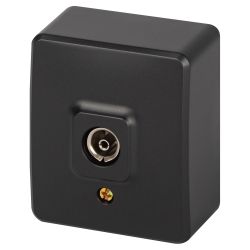 Розетка ЭРА Эксперт 11-3201-05 TV одиночная IP20 ОУ антрацит | Эра Эксперт