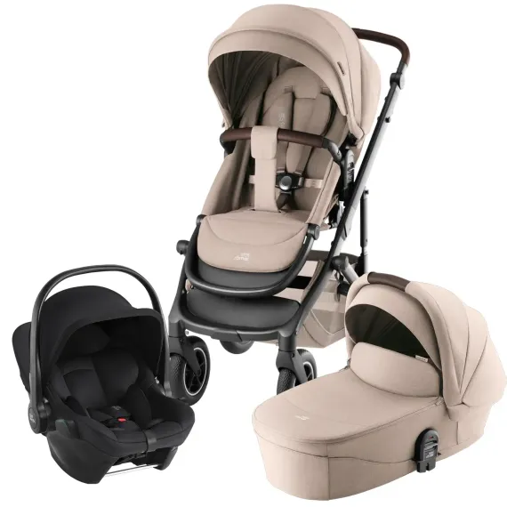 Коляска 3 в 1 Britax Roemer Smile 5Z Style Teak + Baby-Safe Core Space Black