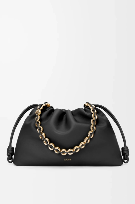 Loewe Большая сумка Flamenco из мягкой кожи ягненка наппа, черный