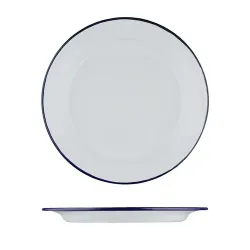 Тарелка d 26 см h2,3 см Blue Rim эмалированая сталь SUNNEX [1]