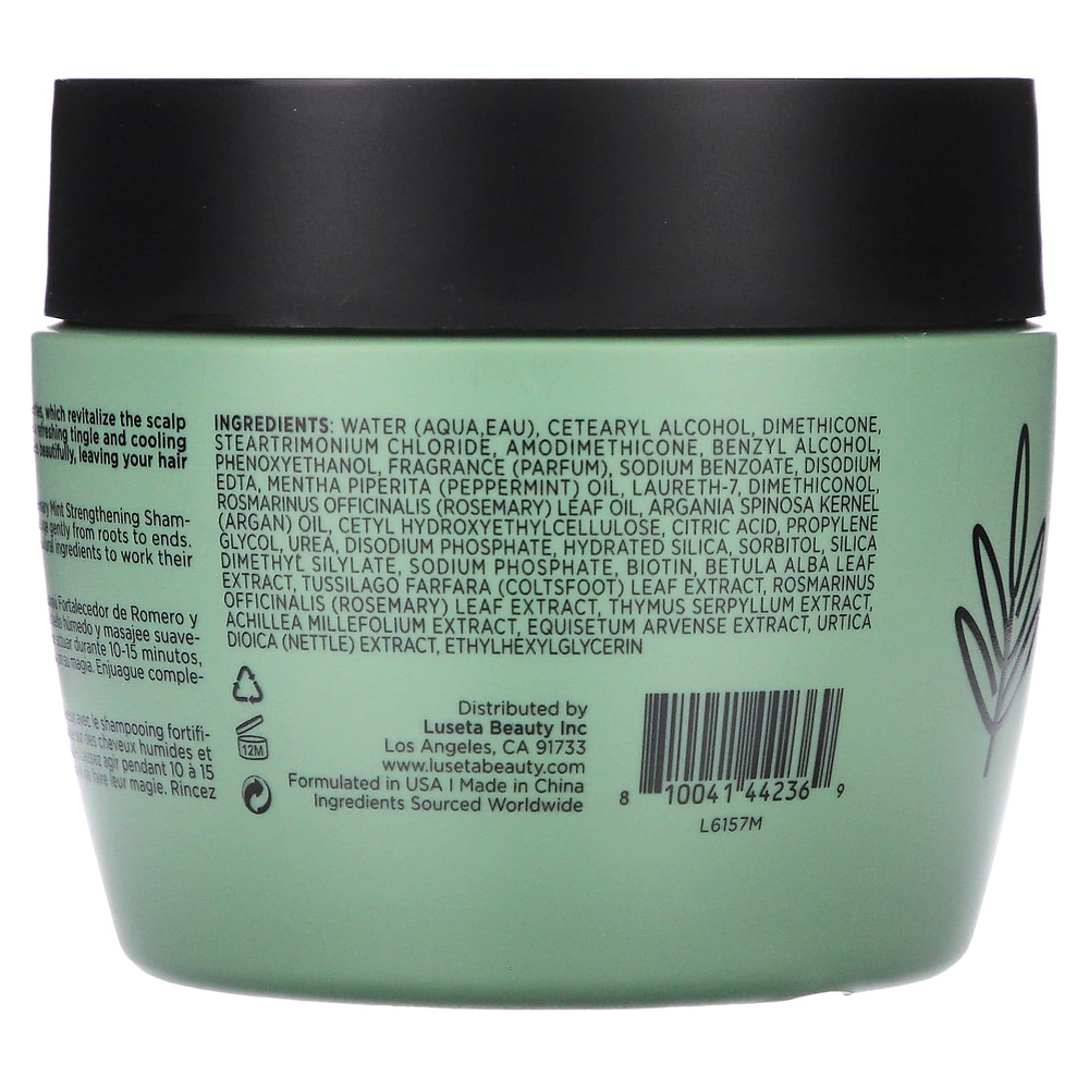 Luseta Beauty, комплекс с розмарином и мятой, маска для волос, для всех типов волос, 500 мл (16,9 жидк. унции)