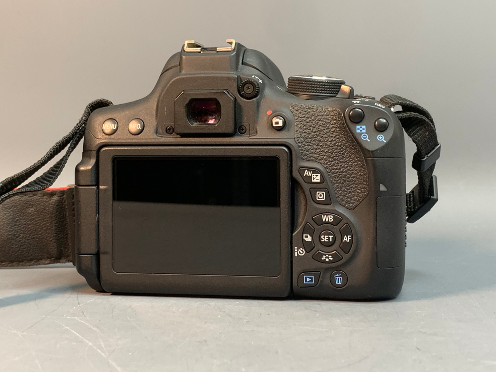 Canon 750D Kit 18-55mm IS STM 24.800 кадров, царапина на линзе