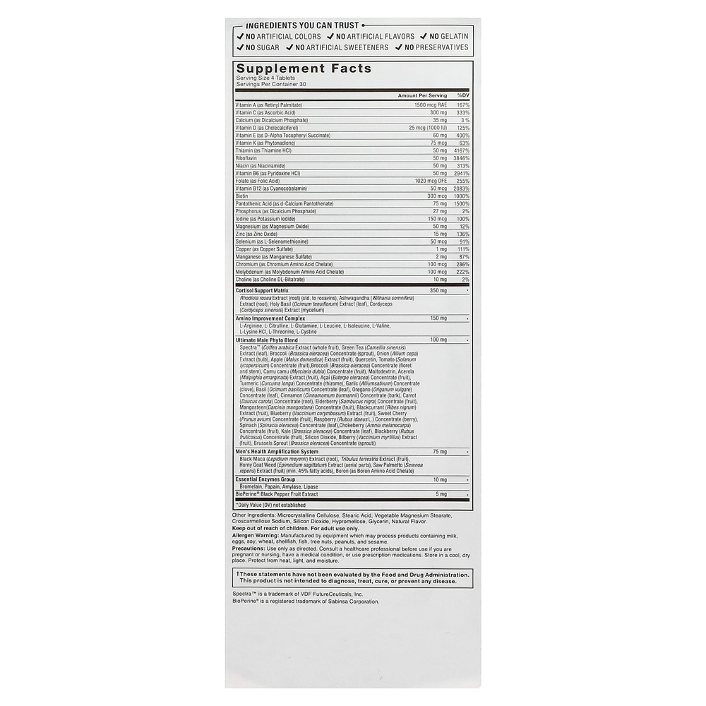 Force Factor, Test X180®, мультивитамины, 120 таблеток