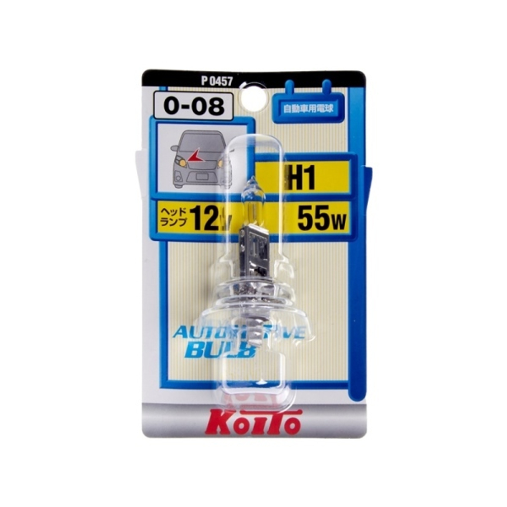 Лампа головного света Koito H1 12V 55W (уп. 1 шт.) P0457