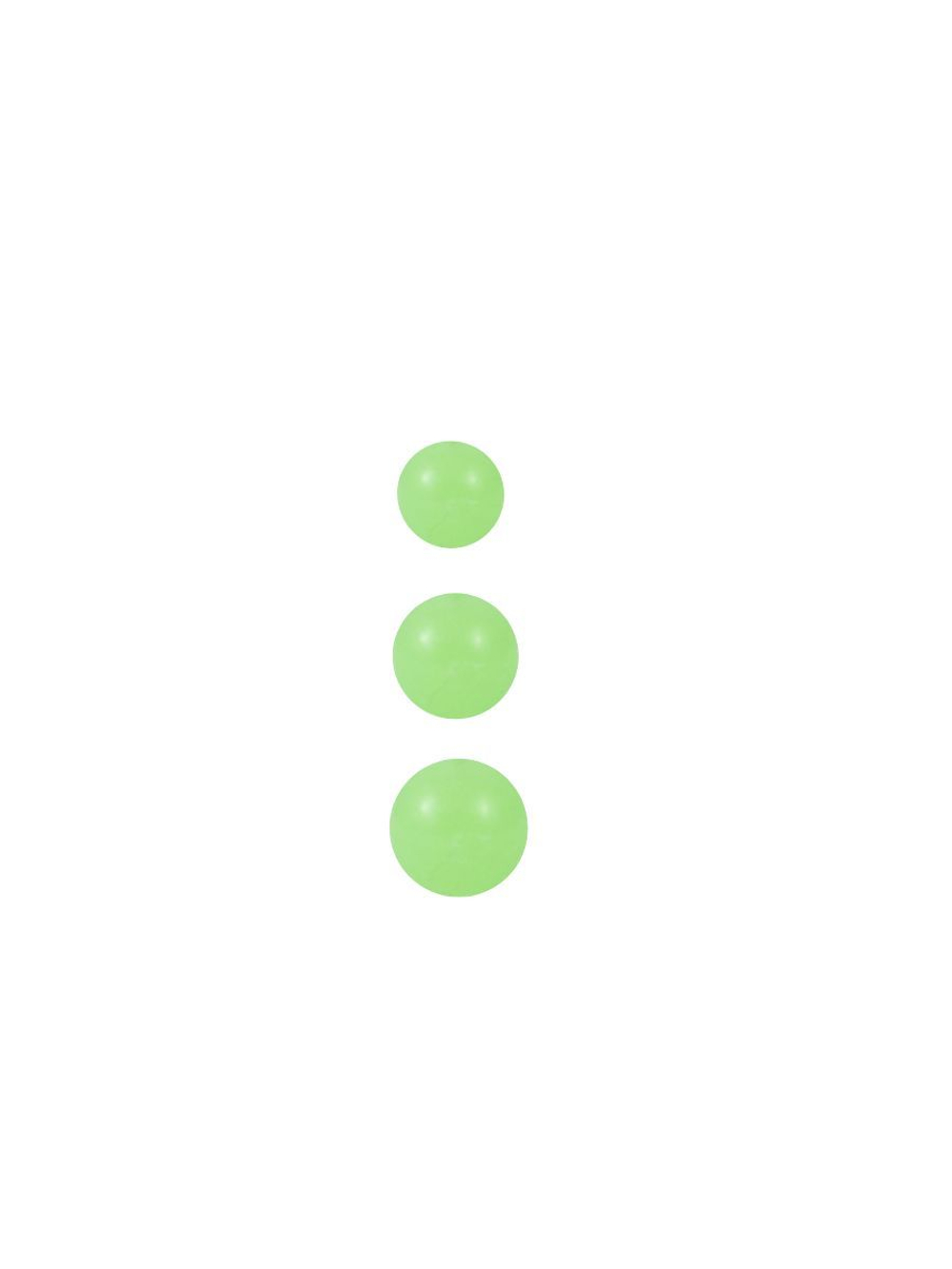 Бусины пластиковые для монтажа рыболовных оснасток Plastic Bead GREEN/GLOW XA-9260 №6