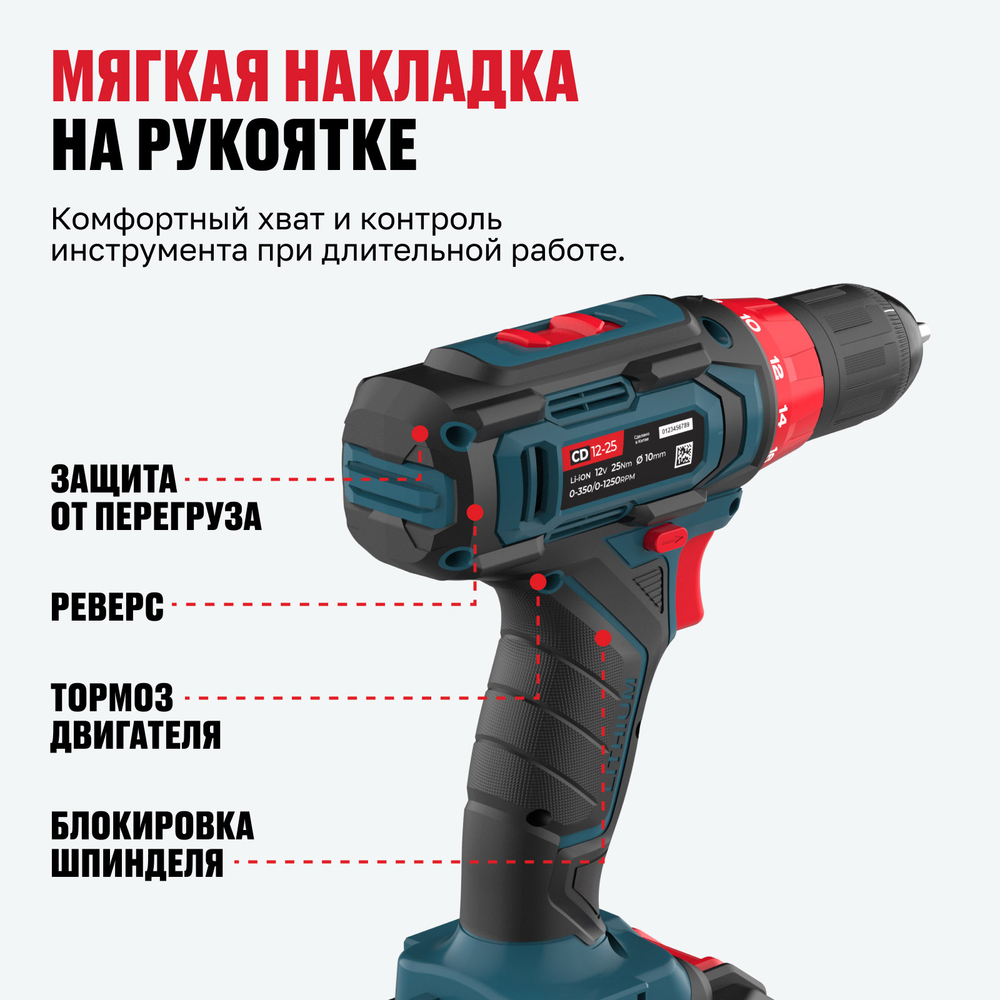 Аккумуляторная дрель-шуруповерт ALTECO CD 12-25