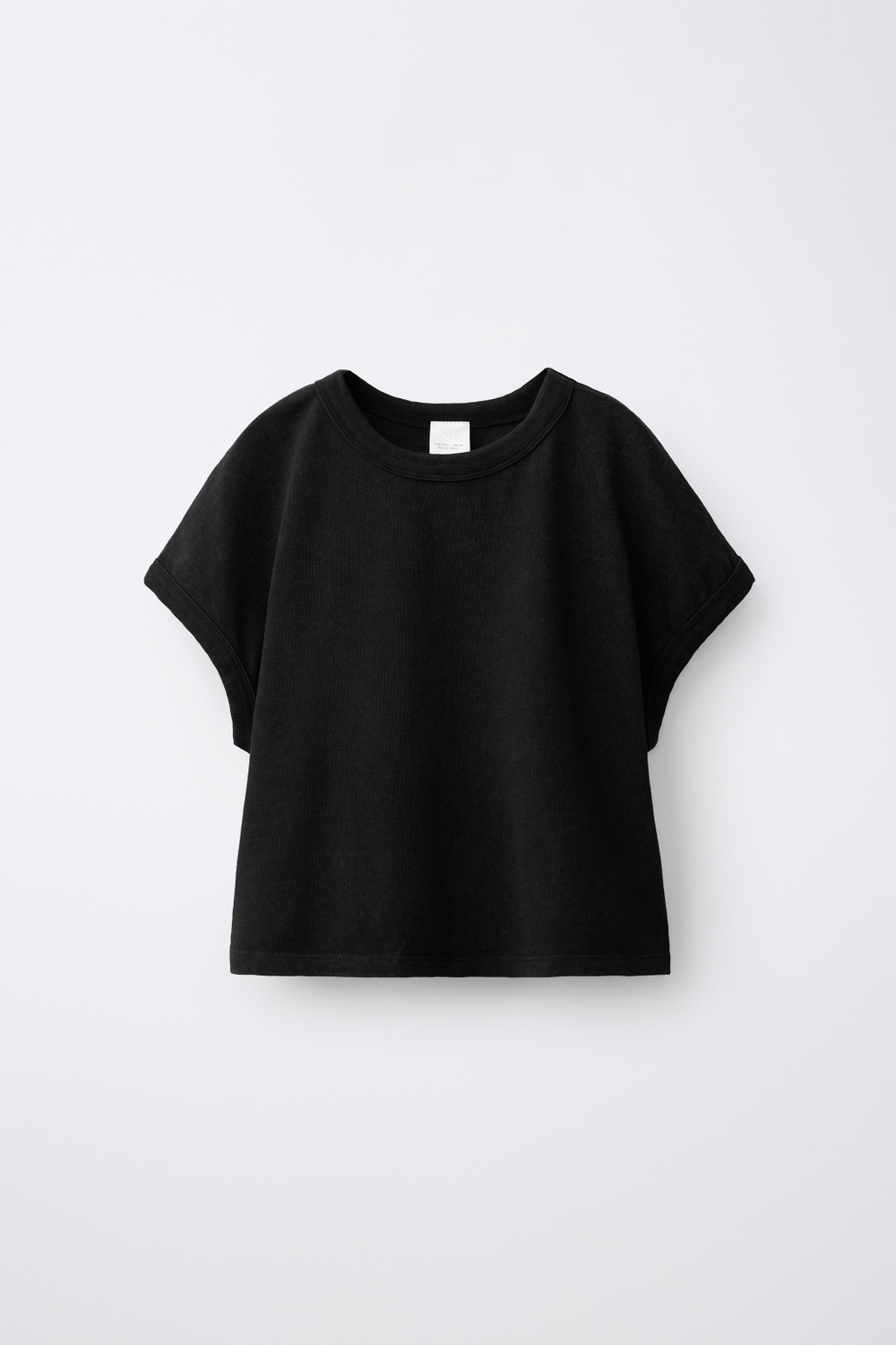 ZARA КОМПЛЕКТ ИЗ ФУТБОЛКИ И БРЮКОВ-БАЛЛОНОВ, ЧЕРНЫЙ