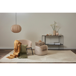 Плед из шерсти бежево-серого цвета из коллекции essential, 130х180 см