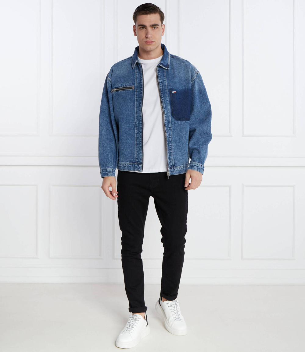 Джинсовая куртка Tommy Jeans - голубой(DM0DM18027)
