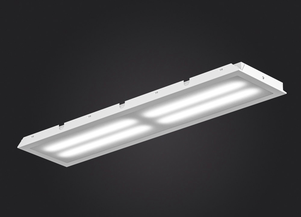Светильник LED ДВО 35Вт 4000К 4200Лм IP54 CLIP-IN призма 1200х300х44мм DARKLUM