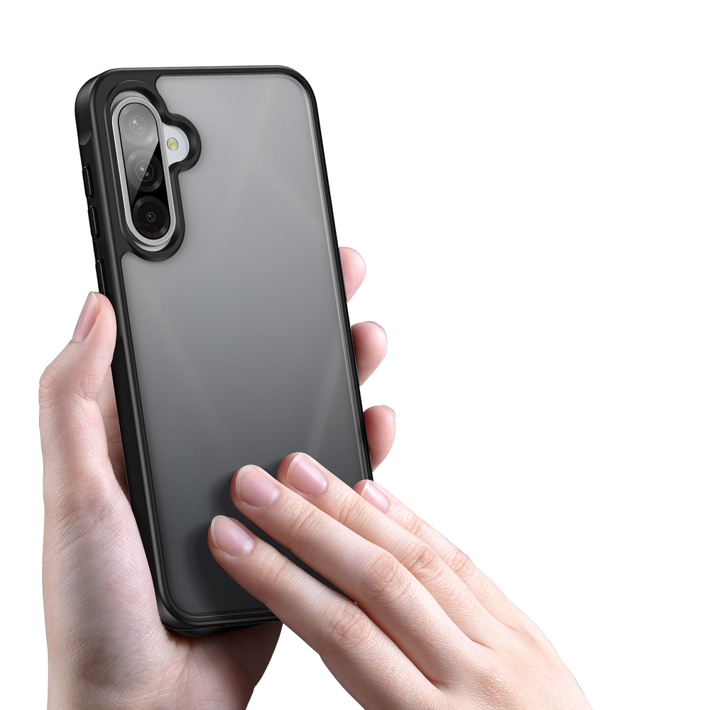 Прозрачный матовый чехол с черными рамками от Dux Ducis для Samsung Galaxy A36 5G и Galaxy A56 5G, серия Yind Series Case