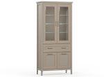 КЛАССИК шкаф REG2W2D1S с подсветкой (Глиняный серый)