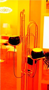 Neil floor lamp by DELIGHTFULL (gold + black)