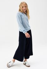 Кюлоты плиссированные широкие для девочки