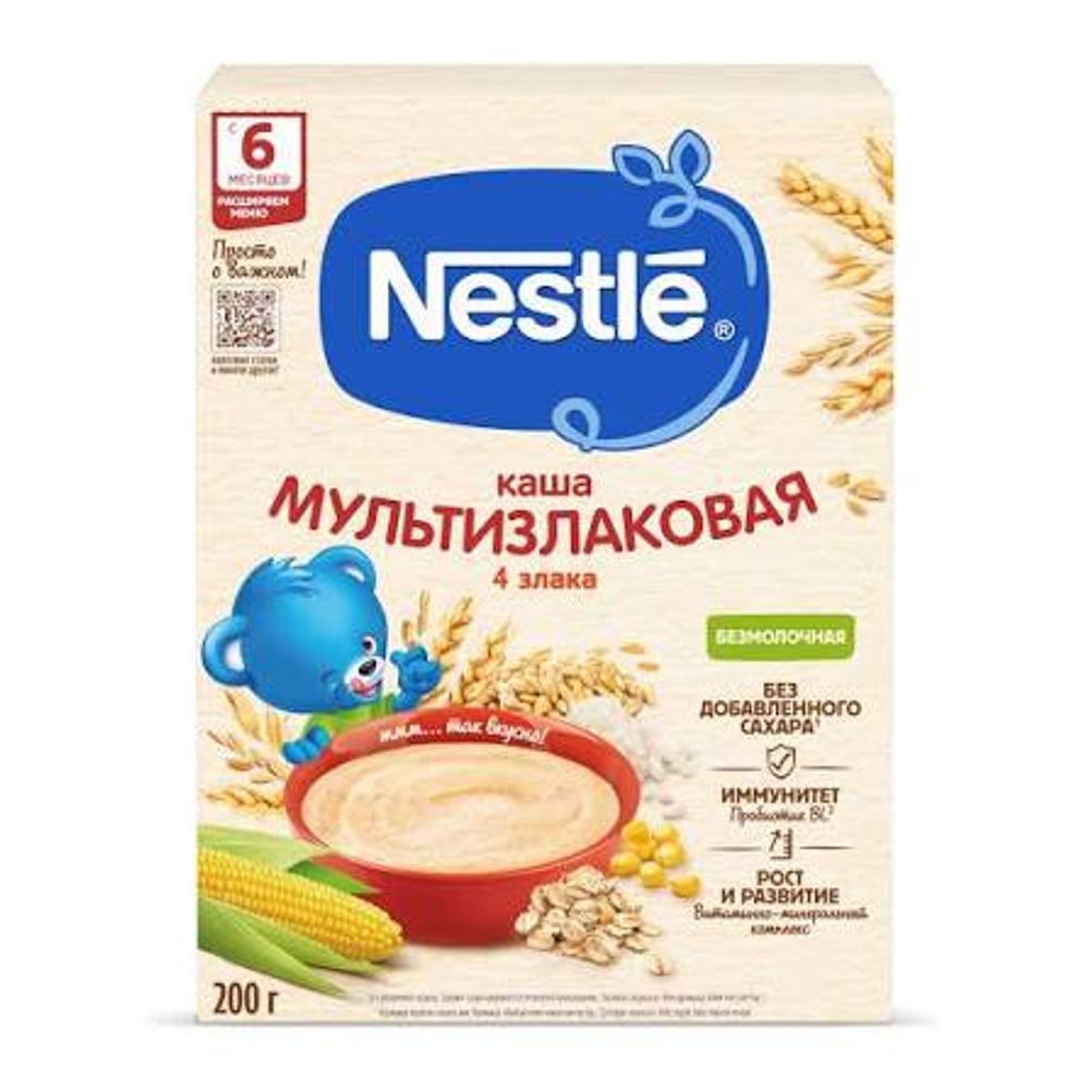 Каша безмолочная Мультизлак Nestle 200 г