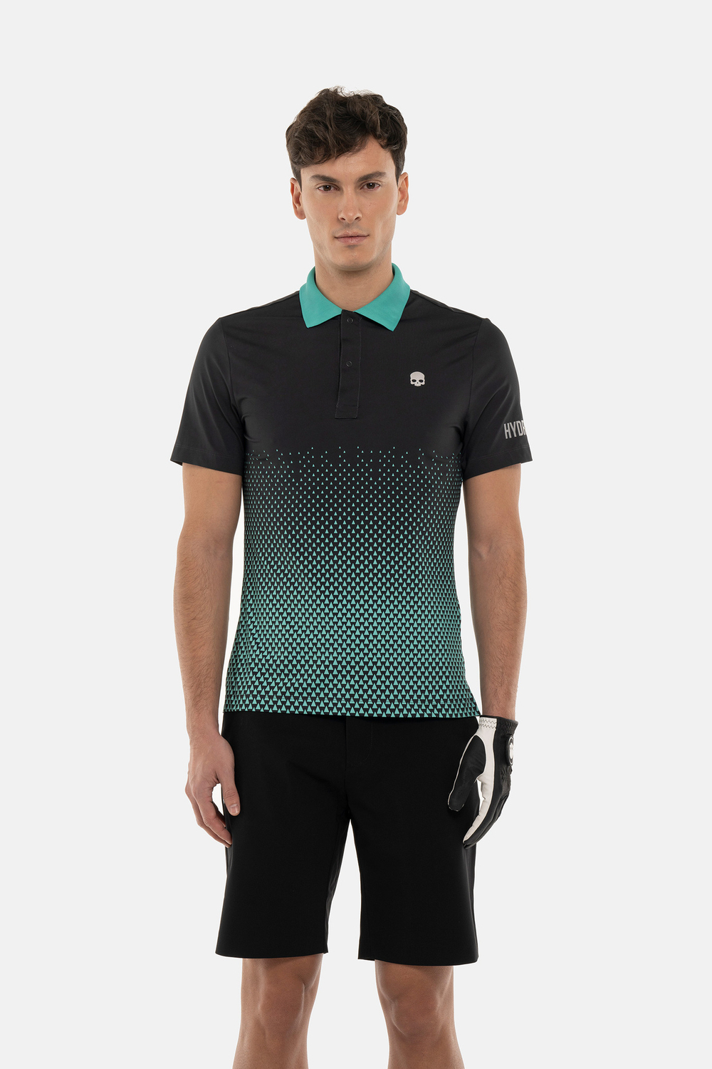 Мужское поло HYDROGEN GEOMETRIC DEGRADE’ TECH POLO (GL0005)