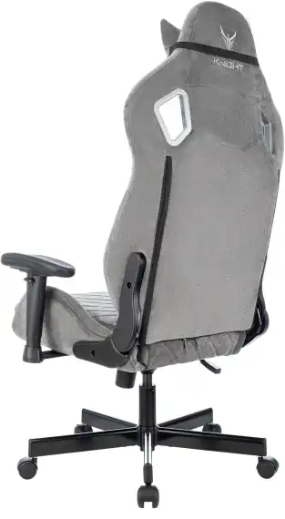 Кресло игровое Knight Outrider LTD серый Light-19 с подголов. крестов. металл