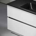 Тумба подвесная под раковину Sancos Urban, белый глянец 990х450х550, арт. UR100W