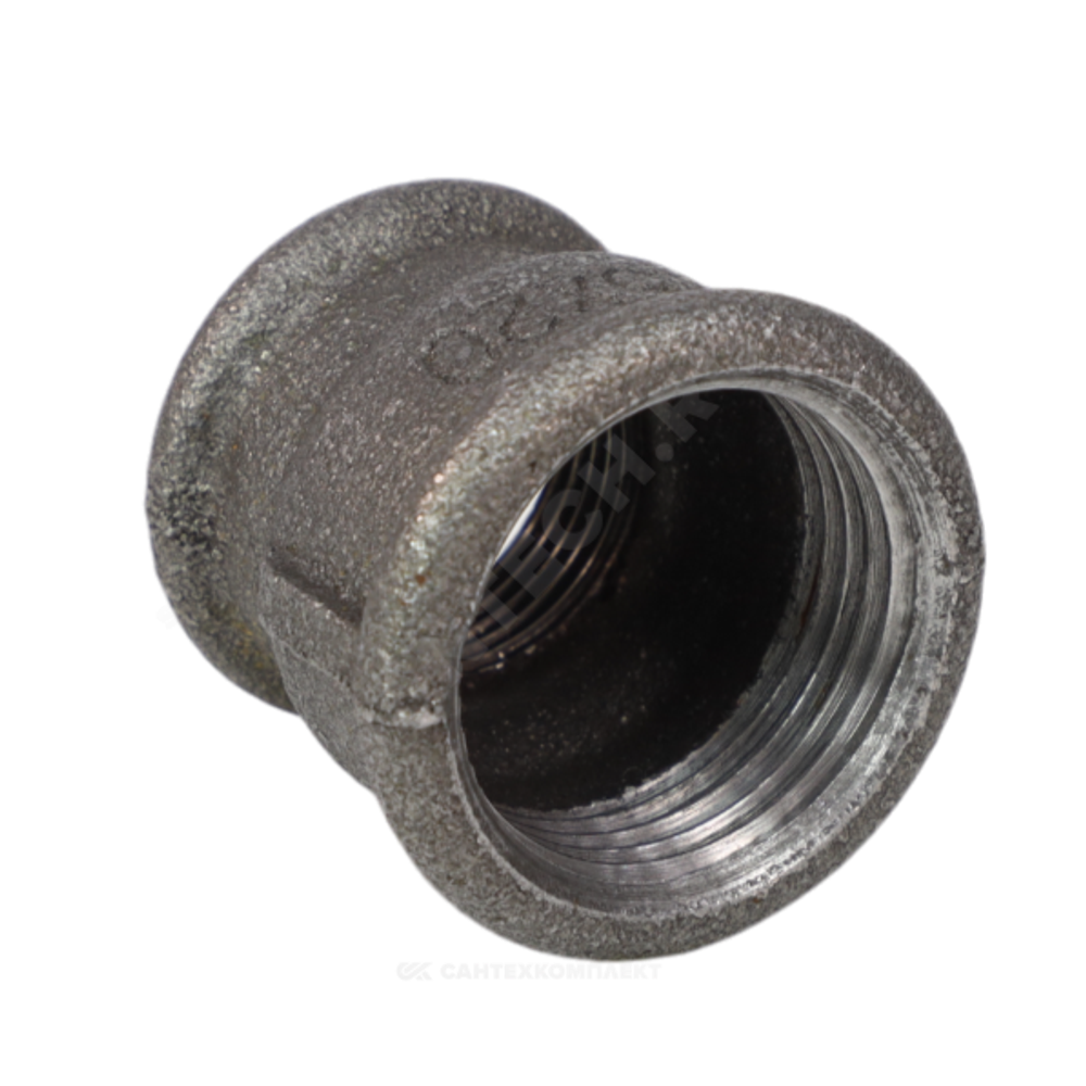 Муфта переходная чугун Ду 20х15 (3/4"х1/2") ВР Fittex