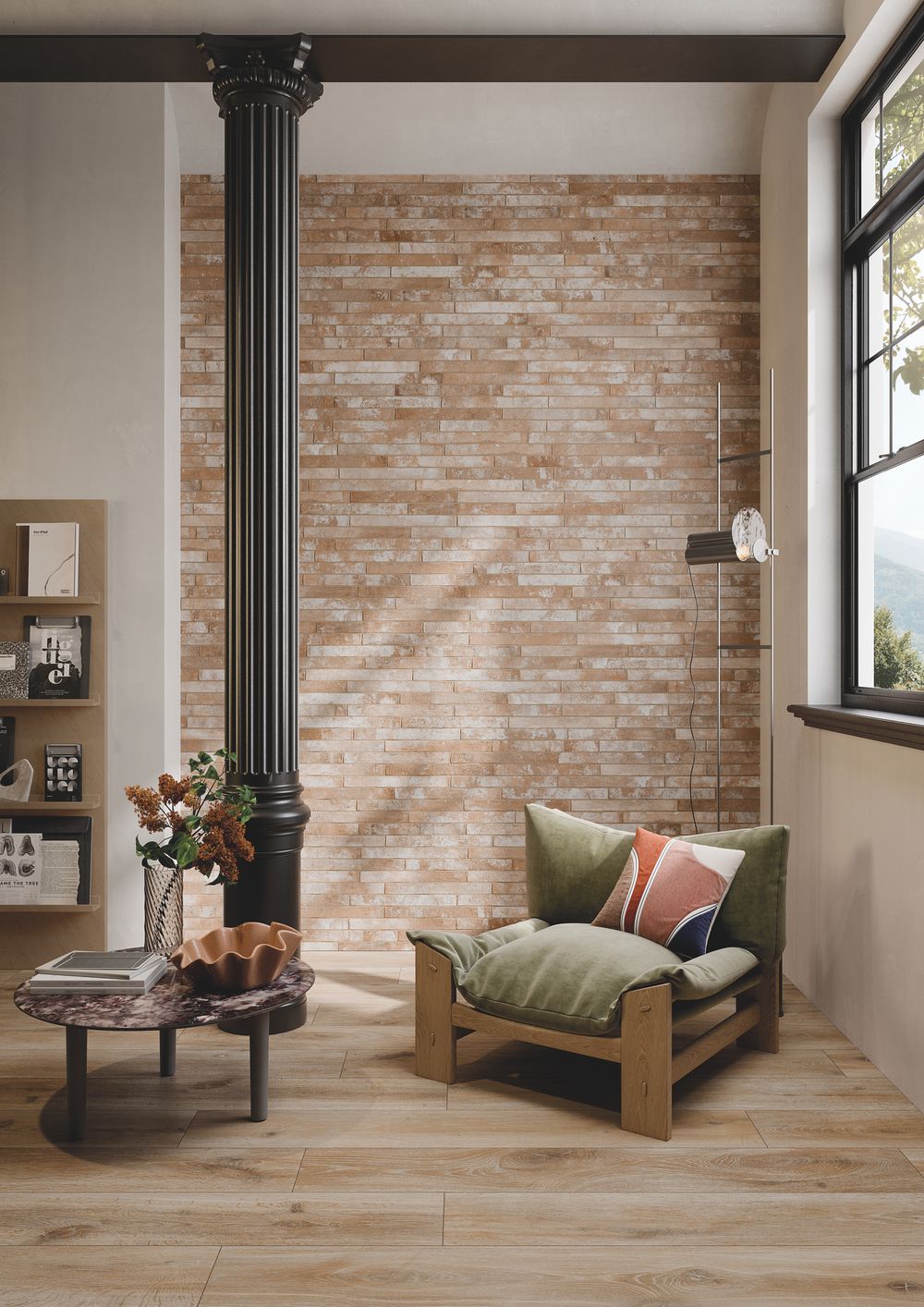 Ригельная плитка Rondine Harlem Sand 450x48x9,5
