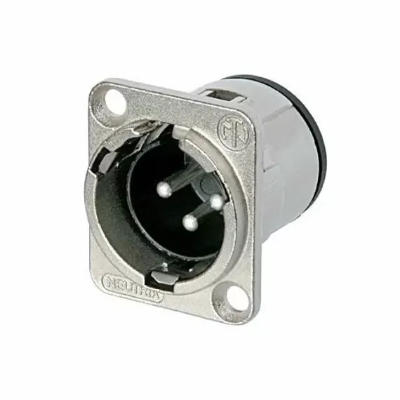 Neutrik NC3MD-V панельный разъем XLR male серии D, вертикальная установка на ПП