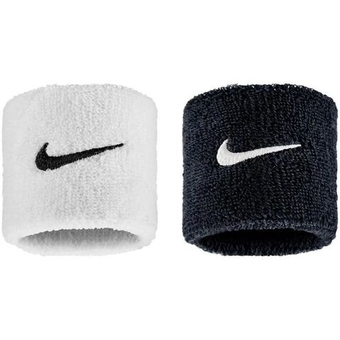 Напульсник теннисный Nike Swoosh 2P - black/white/black