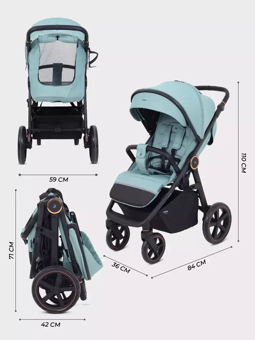 Коляска детская MOWBaby "TRAIL" MB090
