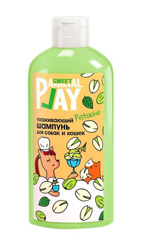 Шампунь Animal Play Sweet для кошек и собак Фисташковое мороженое (ухаживающий) - 300 мл