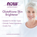 NOW Foods, Solutions, крем с глутатионом Skin Brightener™, 59 мл (2 жидк. унции)