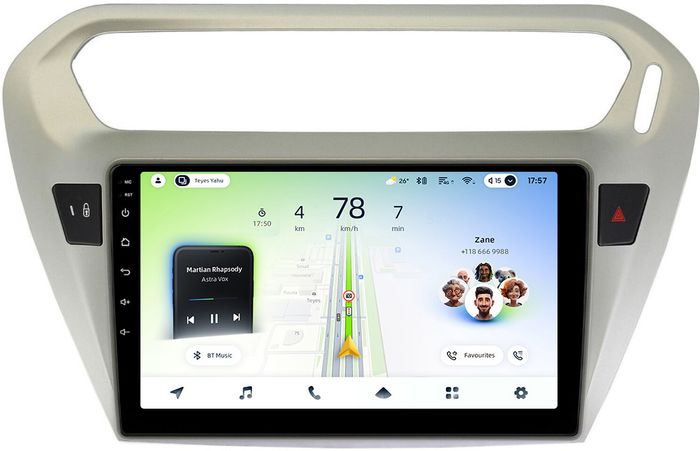 Магнитола для Peugeot 301, Citroen C-Elysee - Teyes CC4L монитор 9" IPS, Android 14, Быстрая, Snapdragon 662, CarPlay, 4G SIM-слот