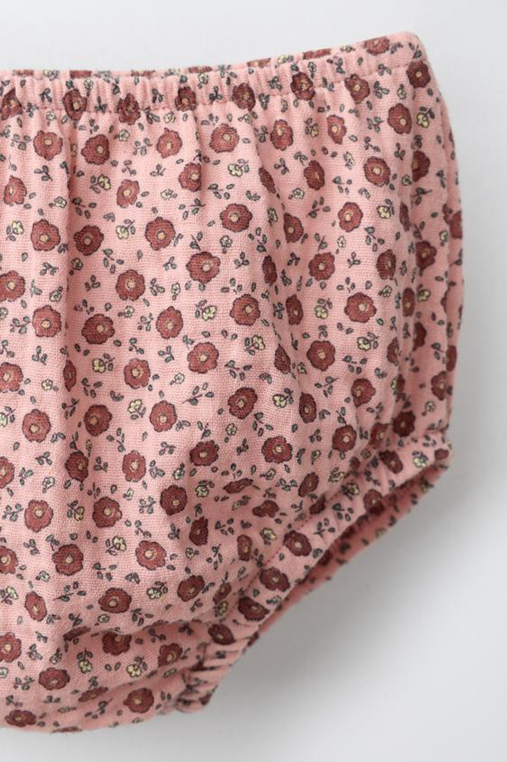 ZARA ПЛАТЬЕ И ТРУСИКИ С ФАКТУРОЙ И ЦВЕТОЧНЫМ ПРИНТОМ, МЯГКИЙ РОЗОВЫЙ