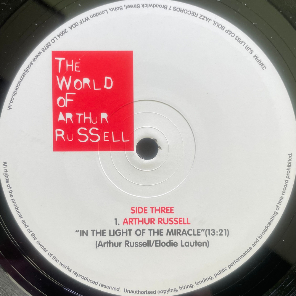 Arthur Russell ‎– The World Of Arthur Russell 3LP (Англия 2018г.)