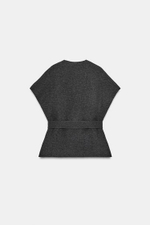 ТРИКОТАЖНЫЙ ЖИЛЕТ С ПОДВЯЗКАМИ - ZARA