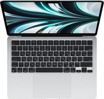 Apple MacBook Air 13" (M2, 8С CPU, 8С GPU, 2022), 16 ГБ, 256 ГБ SSD, серебристый