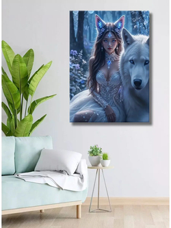 Картина "Демоническая всадница", галерейная 50х70см 1шт.
