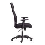 Practic (Tetchair) Кресло офисное (ткань/кожзам черный)